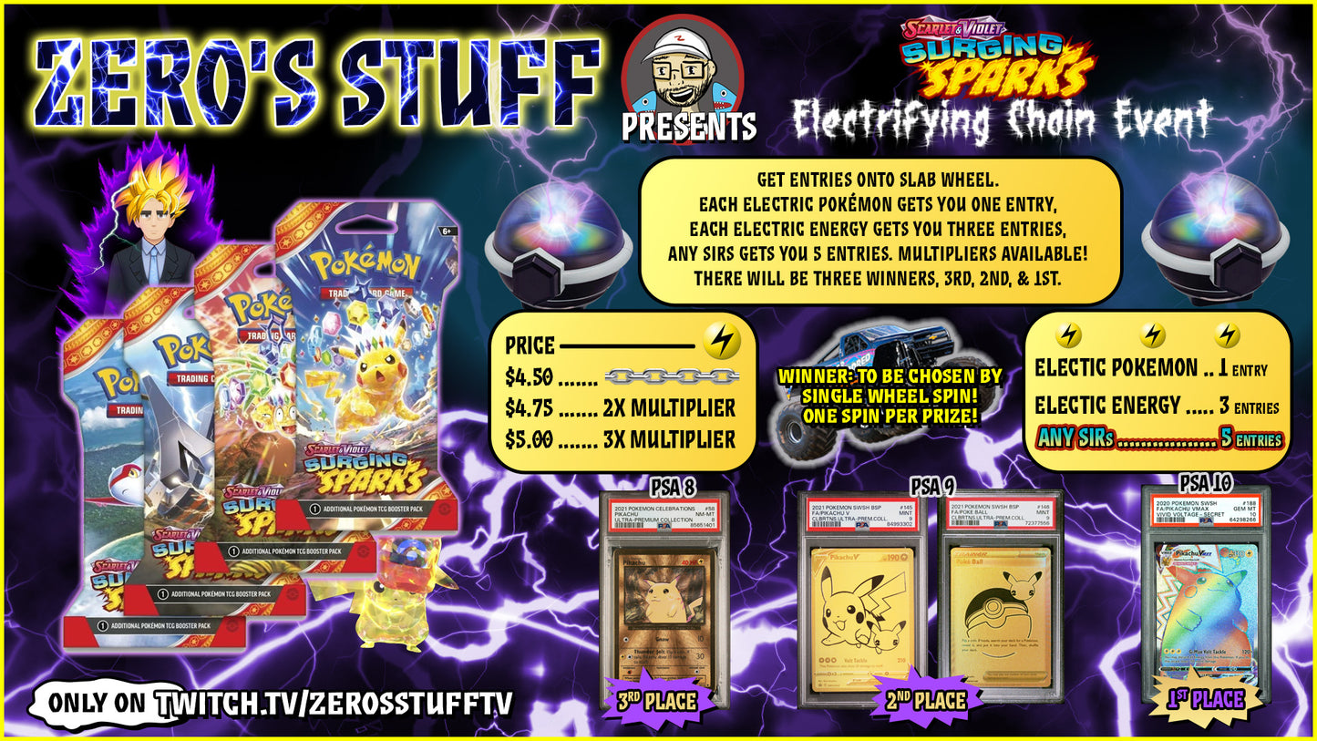 Pokémon - Surging Sparks: Electrifying Chain EVENT [LIVE Break]