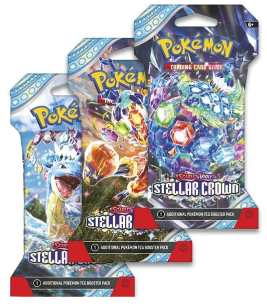 Pokémon - Stellar Crown: 3 Booster Packs [LIVE Break]